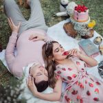 Hochzeitsreise in Irland . Picknick