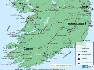 Ausgedehnte exklusiev Irland Mietwagenrundreise