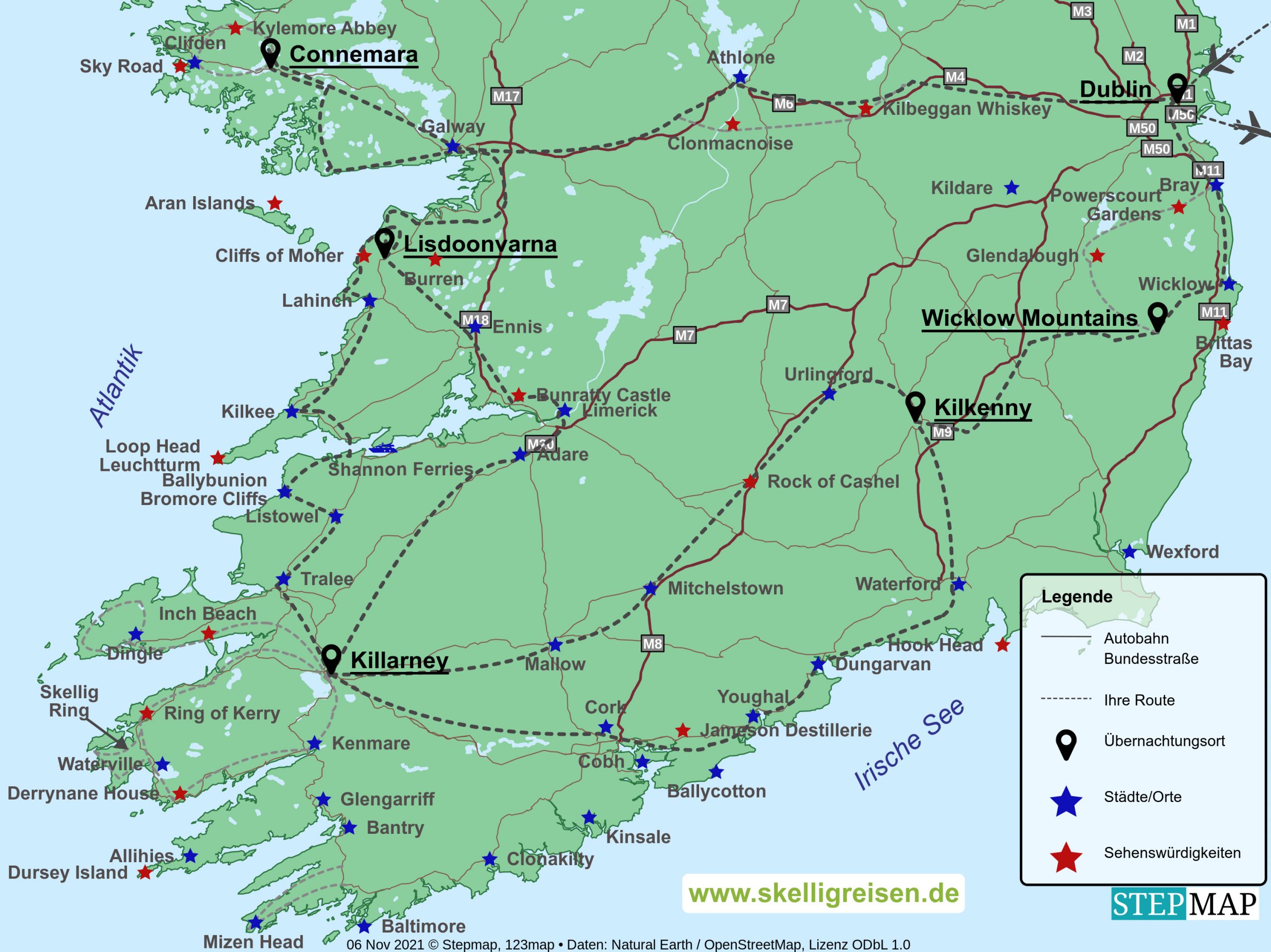 Ausgedehnte exklusiev Irland Mietwagenrundreise Ausgedehnte exklusiev Irland Mietwagenrundreise