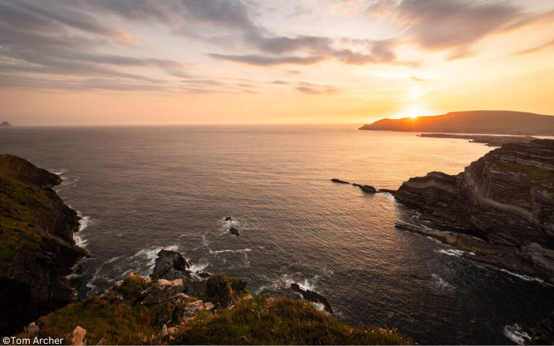 Cliffs of Kerry bei Sonnenuntergang