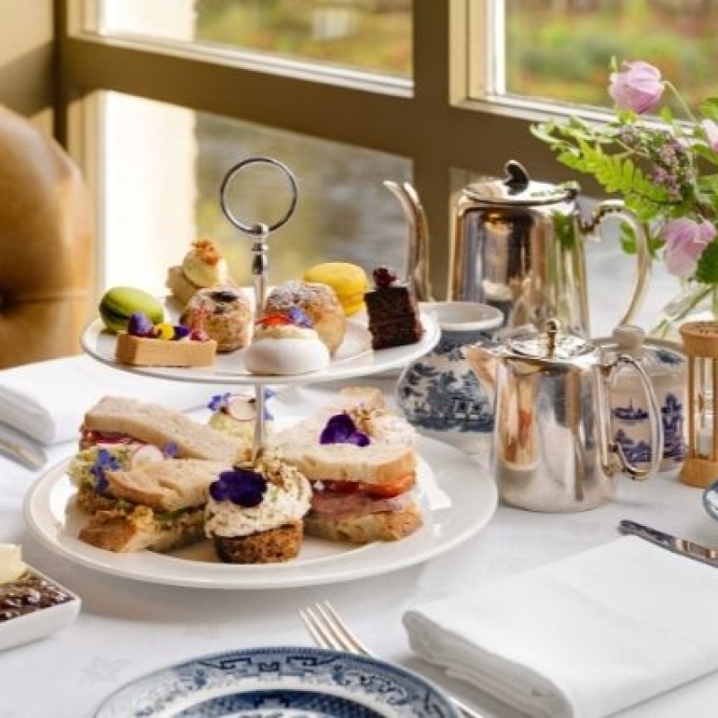 Ballynahinch Castle Hotel Afternoon Tea Irland Reise