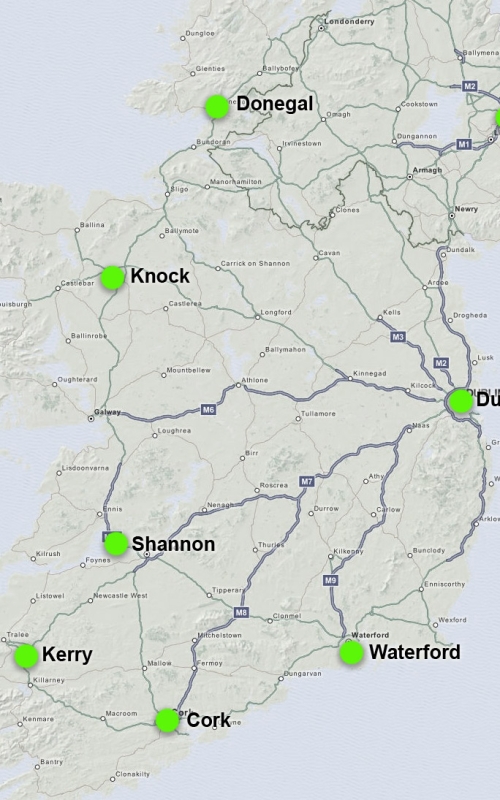 Anreise | Flug nach Irland